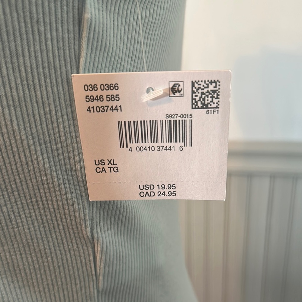 AE Light Blue Ribbed Tank - Picture 2 of 2